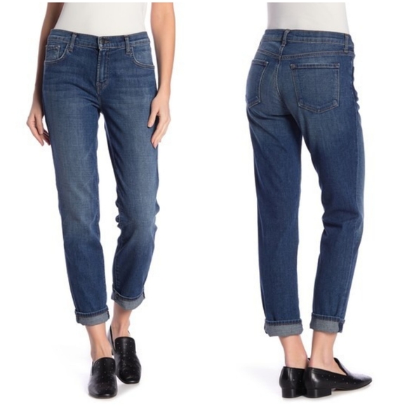 J Brand Johnny Midrise Boyfriend Jeans 